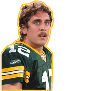 😋 dc9d1f7d Aaron Rodgers 阿隆·罗杰斯, 美式橄榄球, NFL, 绿湾包装工, 四分卫, 体育 telegram sticker