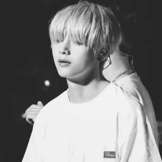 🎬 c17feaa3 kpop, 가수, 인물사진, 연예인, 음악, 흑백 telegram sticker