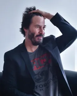 🤦‍♂️ 33255745 Keanu Reeves acteur, beroemdheid, man, portret telegram sticker