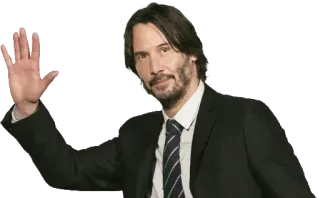 ✋ a48ee207 Keanu Reeves acteur, beroemdheid, man, groet telegram sticker