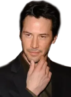 🤔 a5d94f23 Keanu Reeves acteur, beroemdheid, persoon, man, Keanu Reeves telegram sticker