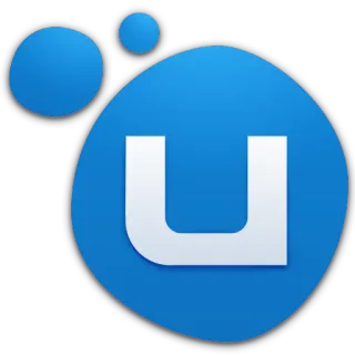 🎮 2792a2a7 buchstabe u, blau, weiß, symbol, logo whatsapp sticker