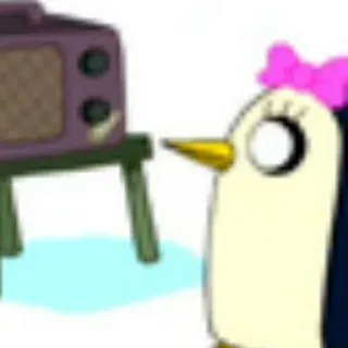 💅 1d308cd6 Gunter Adventure Time 卡通, 企鹅, 探险活宝, 甘特 telegram sticker