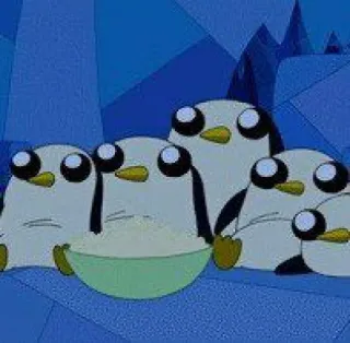 🍿 38b63a4b Gunter Adventure Time 企鹅, 探险活宝, 卡通, 甘特, 可爱 telegram sticker