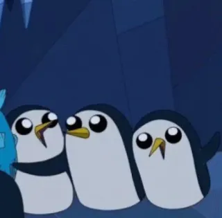 🐧 7d154a45 Gunther Adventure Time 冈瑟, 企鹅, 探险活宝, 卡通 telegram sticker
