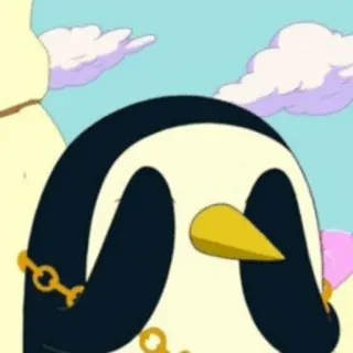 🙈 bec2388d Gunter Adventure Time 探险活宝, 冈特, 企鹅, 卡通, 动画, 搞笑, 冰霸王 telegram sticker
