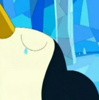 😭 e155901a Ice King Adventure Time 卡通, 冰霸王, 探险活宝, 哭泣, 伤心, 企鹅, 冰 telegram sticker