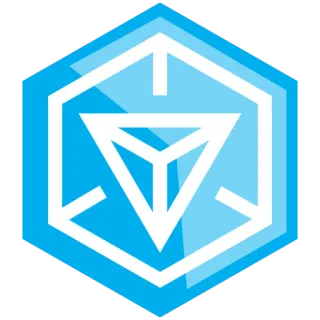 😍 13e55110 Logo, Abstrak, Geometris, Biru, Heksagon, Segitiga whatsapp sticker