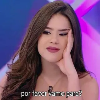 😈 ccf13f8c por favor vamo para? kobieta, wyraz, telewizja, znudzona, sfrustrowana telegram sticker
