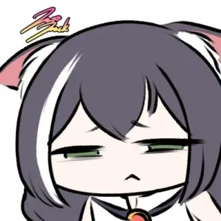 🍣 01b0c5f9 Fuck anime, gato, adesivo, rude whatsapp sticker