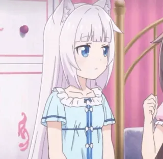 🍣 4f30c1ea Anime, Garota gato, Neko, Fofo, Kawaii, Mangá whatsapp sticker