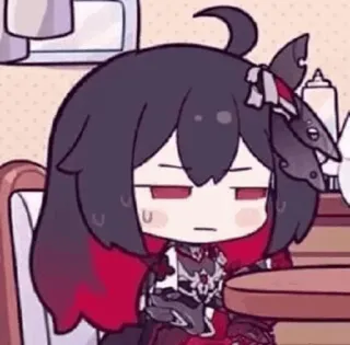 🍣 5fd52dd1 Anime, Garota, Desenho animado, Chibi whatsapp sticker