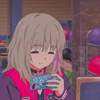 🍣 7bb34a1a anime, menina, desenho animado, retrato whatsapp sticker