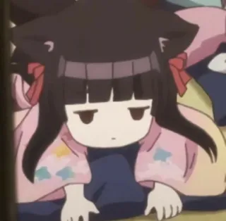 🍣 a7538f4a Anime, Garota gato, Fofo, Mangá, Chibi, Kawaii, Desenho animado whatsapp sticker