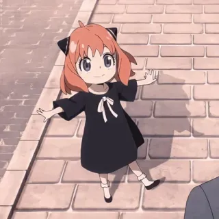 🍣 b4df403b Anya Forger Spy x Family anya, spy x family, anime, desenho animado, fofa, menina, engraçado whatsapp sticker