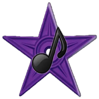 ⭐ 94c52f29 music, star, note, purple telegram sticker