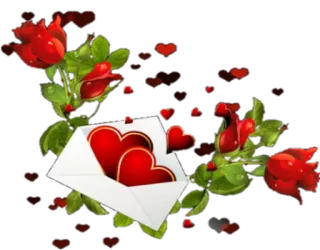 💌 c4a8d8ff heart, love, rose, envelope, romance, valentines day telegram sticker