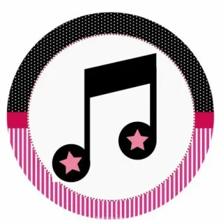 🎵 abffe7f6 音符, 星星, 装饰, 可爱, 音乐, 声音 telegram sticker