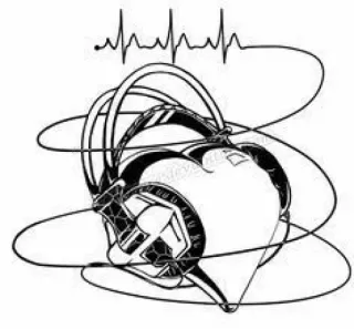 🎵 f6d86779 心跳, 耳机, 心, 音乐, 声音, 爱 telegram sticker