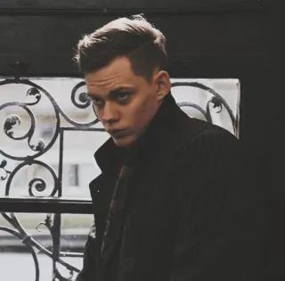 🕸 0ef0a303 homem, retrato, ator, pessoa, sério, interior telegram sticker