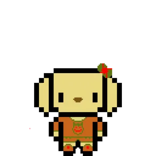 🍪 ab2f2fcb Seni piksel, Anjing, Kartun, Lucu, Binatang, Seni digital telegram sticker