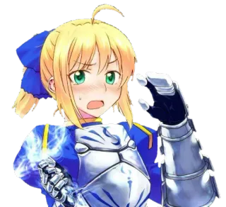 😳 1101192d Saber Fate/stay night 动漫, 角色, Saber, Fate, 盔甲 telegram sticker