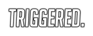 😶 0bb43bf2 TRIGGERED. getriggert, reaktion, meme, emotional, internet-slang telegram sticker