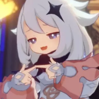 ☺️ 6b306a8c Paimon Genshin Impact Паймон, Genshin Impact, аниме, видеоигра, самодовольный whatsapp sticker