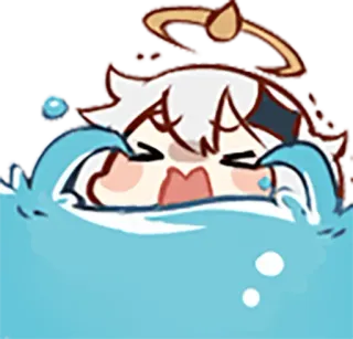 😭 79a6b7d3 anime, hoạt hình, khóc, nước, nhân vật telegram sticker