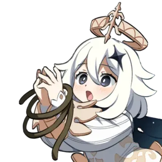 😳 eefa4019 Paimon Genshin Impact paimon, genshin impact, anime, nhân vật, trò chơi điện tử telegram sticker