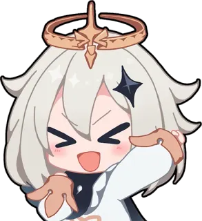 😆 f42979fd Paimon Genshin Impact Anime, Jeu vidéo, Mignon, Kawaii, Dessin animé, Chibi, Paimon, Genshin Impact telegram sticker