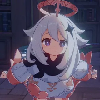 💫 4d8e05bb Paimon Genshin Impact Паймон, Genshin Impact, Аниме, Видеоигра, Фэнтези, Милый telegram sticker