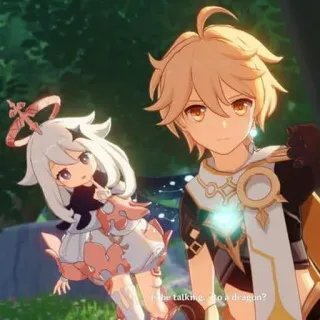 Paimon Genshin impact @DiarySticker telegram stickers