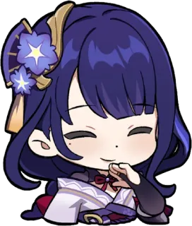 🎭 1473cc17 Raiden Shogun Genshin Impact Anime, Videospiel, Genshin Impact, Raiden Shogun, Charakter, Süß whatsapp sticker