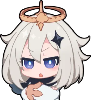 😠 d26b2960 Paimon Genshin Impact อนิเมะ, จิบิ, ไพม่อน, เก็นชิน อิมแพ็ค, สติกเกอร์ telegram sticker