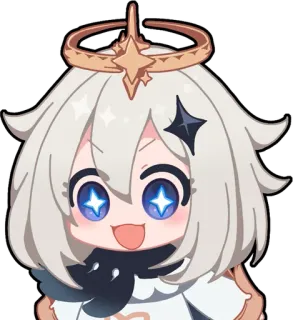 🤩 e9d542e1 Paimon Genshin Impact ไพม่อน, เก็นชิน อิมแพ็ค, อนิเมะ, น่ารัก, วิดีโอเกม telegram sticker