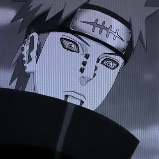😟 905033e5 Pain Naruto anime, naruto, pain, villain, ninja, rinnegan telegram sticker