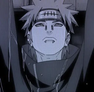 😟 98c31185 Pain Naruto anime, manga, ninja, akatsuki telegram sticker