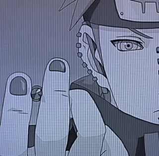 😒 ce77a552 Pain Naruto anime, naruto, pain, character, manga telegram sticker