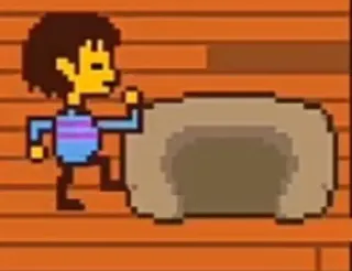 🚶‍♂ 012d4dc8 Frisk Undertale Pixelkunst, Charakter, Videospiel, Untergrund, Gefallen whatsapp sticker