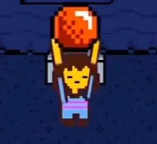 💪 545b8fe8 Frisk Undertale Videospiel, Pixelkunst, Orange, Gegenstand, Protagonist whatsapp sticker