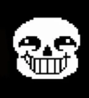 😁 f3cd40c8 Sans Undertale skelett, sans, undertale, pixel art, videospiel whatsapp sticker