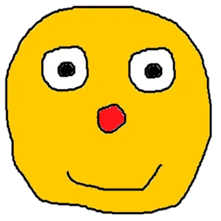 🙂 02571c1f cara amarilla, dibujos animados, sonrisa, feliz, dibujo telegram sticker