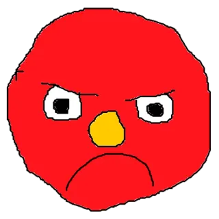 😡 e46f77c2 rojo, enojado, cara, dibujos animados, emoji, loco, frustrado telegram sticker
