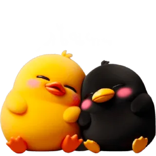 ☺️ 26ee63c7 คาบ kaczka, słodkie, kreskówka, kawaii, zwierzęta, przyjaźń telegram sticker