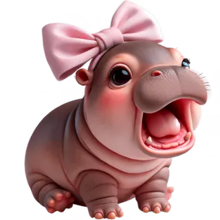 Парная бегемотка 2 @Nyasticks2 telegram stickers