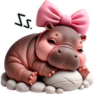 Парная бегемотка 2 @Nyasticks2 telegram stickers