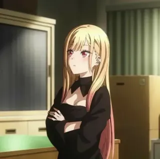 🩸 8c988a6e Marin Kitagawa My Dress-Up Darling anime, Marin Kitagawa, My Dress-Up Darling, manga, character telegram sticker