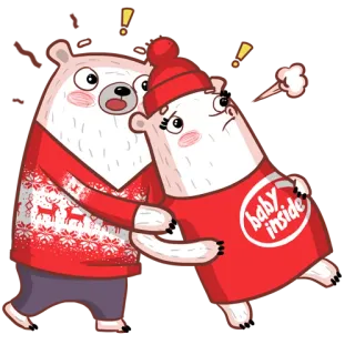 😳 f9bf2ace baby inside beruang, kartun, bayi, musim dingin, salju, liburan, imut telegram sticker