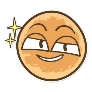 ✨ 4554fb73 Émoji, Suffisant, Visage, Dessin animé, Autocollant, Expression, Joyeux telegram sticker